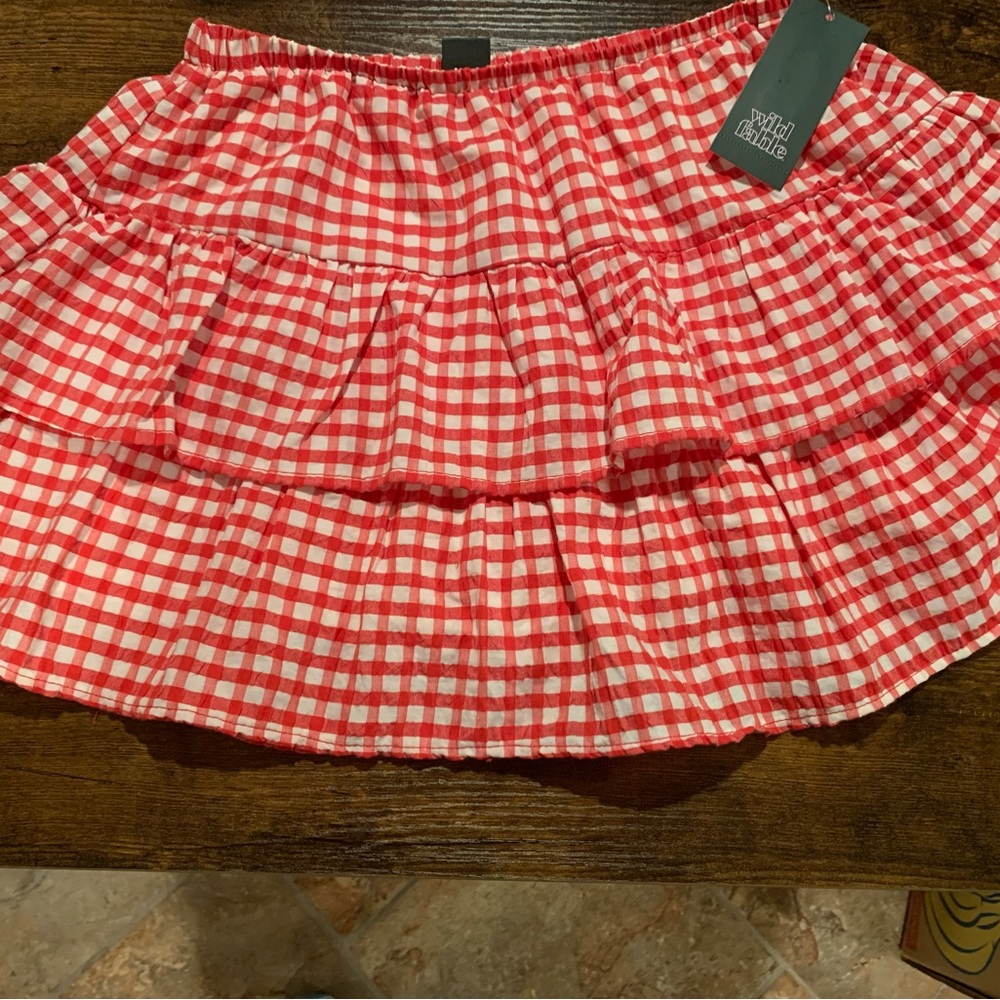 Red Checkered Mini Skort
Black Checkered Mini Skort